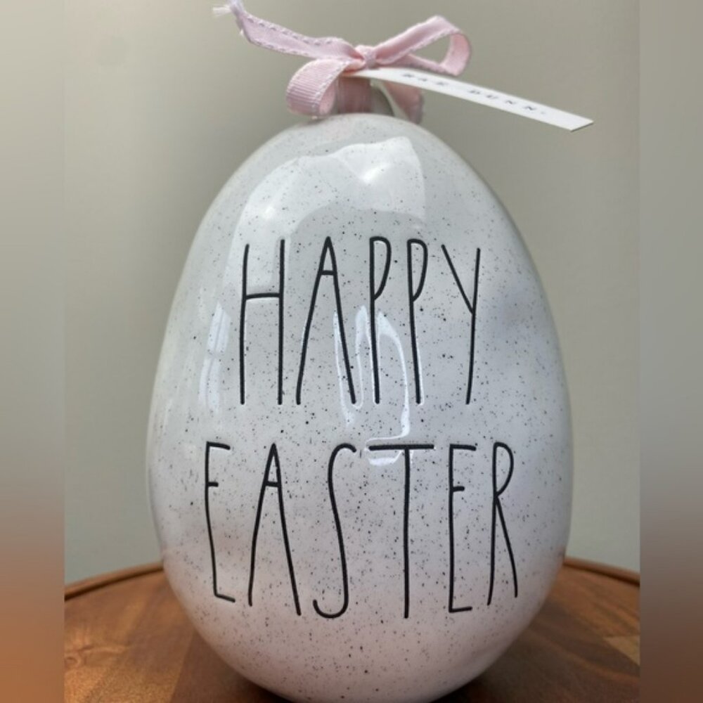🐰Rae Dunn “Happy Easter” speckled Egg🥕